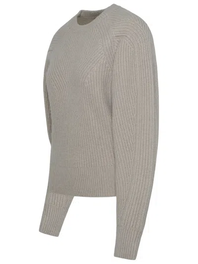 Shop Isabel Marant 'baptista' Ivory Cashmere Blend Sweater Woman In Cream