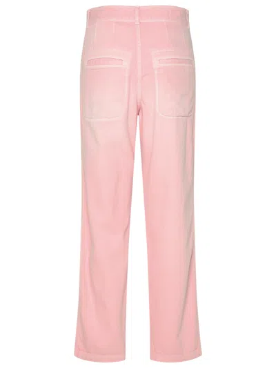 Shop Isabel Marant 'juliette' Pink Cotton Trousers Woman