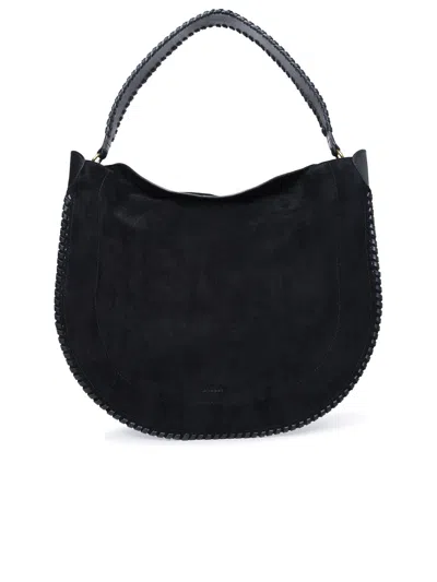 Shop Isabel Marant Woman  'oskan' Black Leather Bag