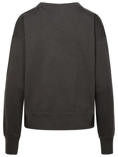 Shop Isabel Marant Woman  'shad' Black Cotton Blend Sweatshirt