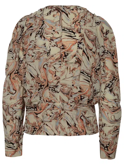 Isabel Marant 'zarga' Beige Silk Blouse Women In Cream