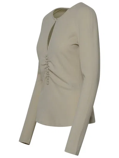 Shop Isabel Marant Ivory Wool Blend 'dorine' Sweater Woman In Cream