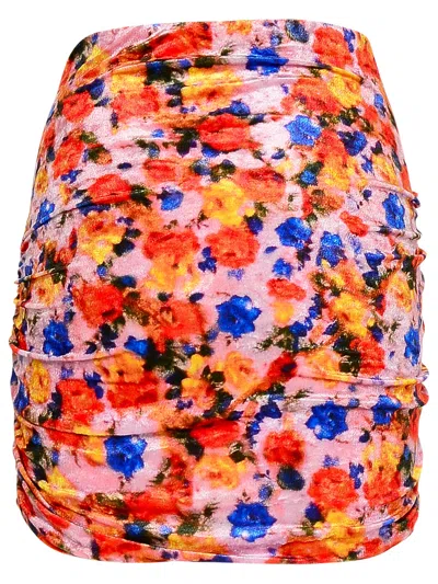 Isabel Marant Orange Polyamide Miniskirt Women In Orange