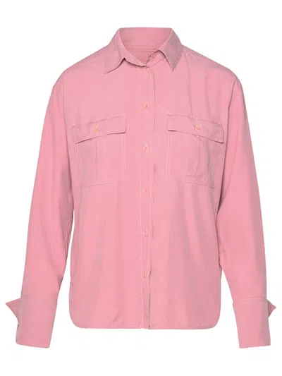 Shop Max Mara Woman  'affetto1234' Pink Silk Shirt