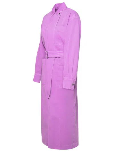 Shop Max Mara 'gemona' Mallow Cotton Trench Coat Woman In Multicolor