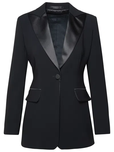 Shop Max Mara Woman  'plinio' Black Acetate Blend Jacket