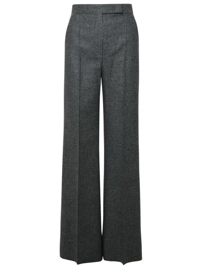Shop Max Mara 'radioso' Two-tone Virgin Wool Pants Woman In Gray