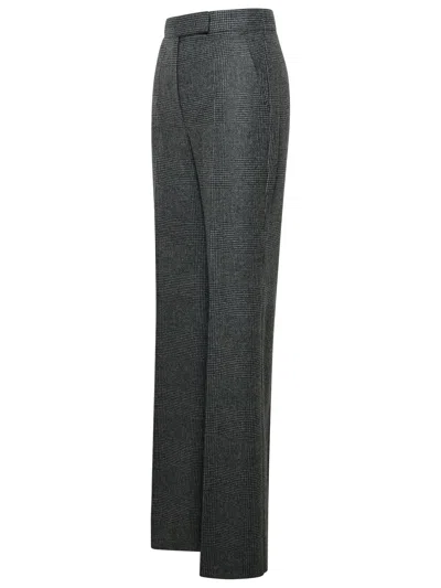 Shop Max Mara Woman  'radioso' Two-tone Virgin Wool Pants In Gray