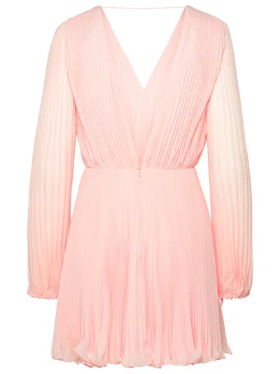 Shop Max Mara Woman  'visita' Pink Polyester Dress