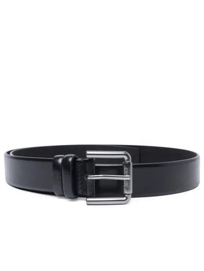 Shop Max Mara Woman  Black Leather Belt