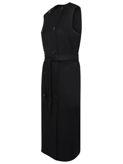 Shop Max Mara Black Wool Blend Vest Woman