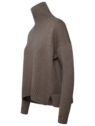Shop Max Mara Gianna Beige Cashmere Blend Sweater Woman In Cream