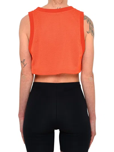 Shop Max Mara Woman  Orange Polyester Lacca Top