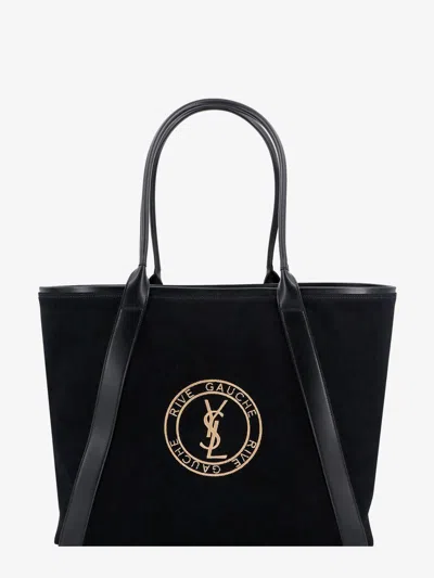 Shop Saint Laurent Man Rive Gauche Man Black Shoulder Bags