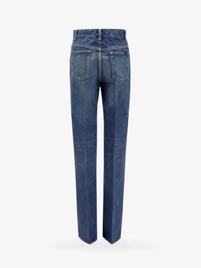 Shop Saint Laurent Woman Clyde Woman Blue Jeans