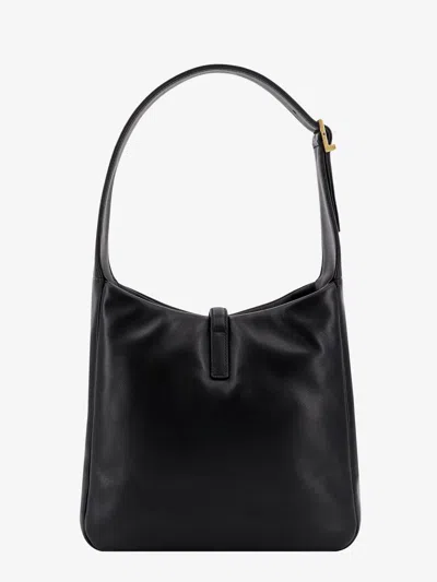 Shop Saint Laurent Woman Le 5 Ã€ 7 Woman Black Shoulder Bags