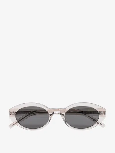 Shop Saint Laurent Woman Sl 567 Woman White Sunglasses