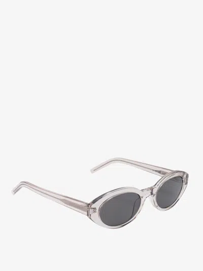 Shop Saint Laurent Woman Sl 567 Woman White Sunglasses
