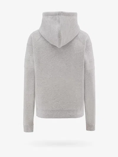 Shop Saint Laurent Woman Sweatshirt Woman Grey Sweatshirts In Gray