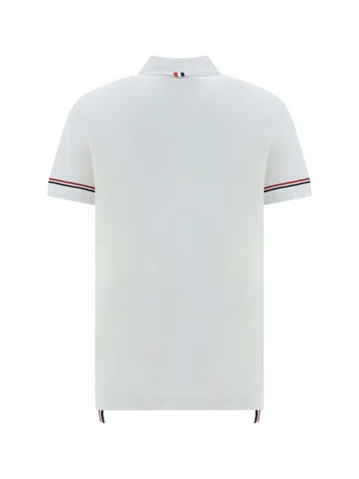 Shop Thom Browne Men Polo Shirt In White