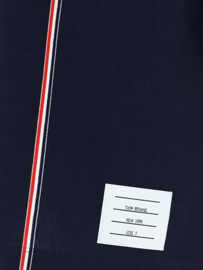 Shop Thom Browne Men Polo Shirt In Blue