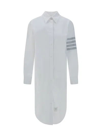 Shop Thom Browne Women Chemisier Dress In White