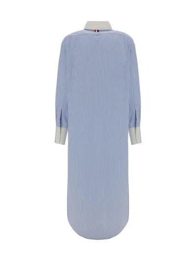 Shop Thom Browne Women Chemisier Dress In Blue