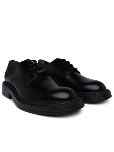 Shop Tod's Man  Black Leather Lace Up Shoes