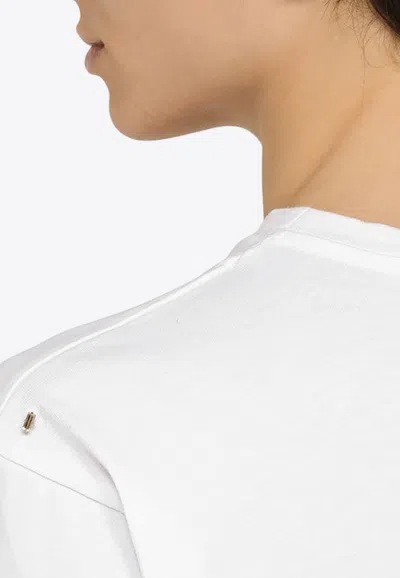 Sportmax White Cotton Long-sleeved T-shirt In White