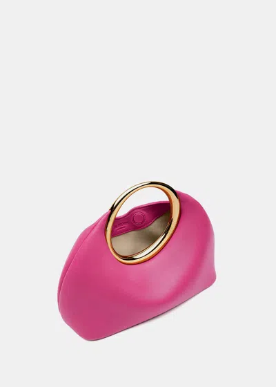 Shop Jacquemus Dark Pink Le Petit Calino Top-handle Bag