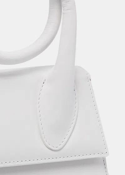 Shop Jacquemus White 'le Chiquito Noeud' Coiled Bag