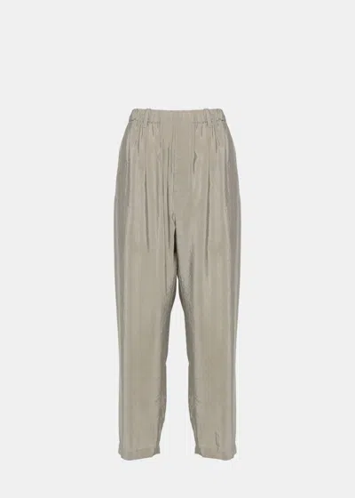 Shop Lemaire Grey Tapered Trousers In Light Misty Grey