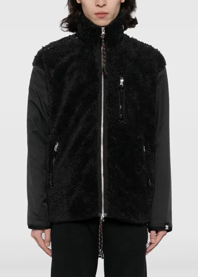 Shop Song For The Mute Black Adidas X Sftm Fleece Jacket