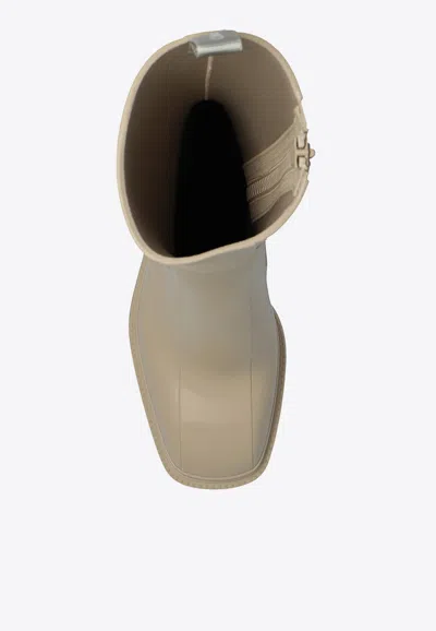 Chloé Chloe Betty 75 Pvc Ankle Boots In Beige