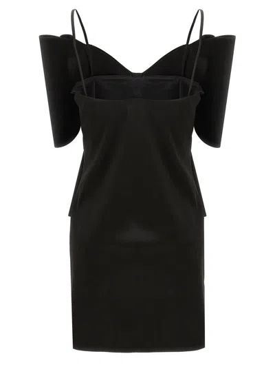 Shop Mach & Mach 'le Cadeau' Dress In Black
