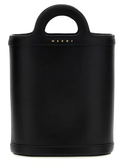 Shop Marni 'tropicalia Nano' Handbag In Black