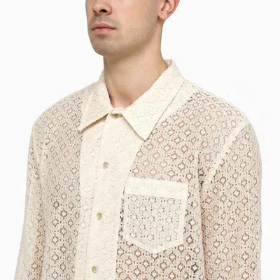 Shop Séfr Jagou Shirt With Harmony Cotton Embroidery In Pink