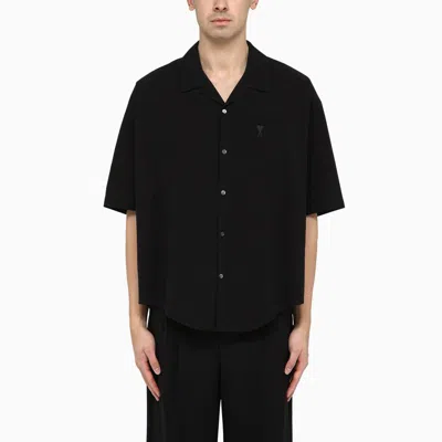 Shop Ami Alexandre Mattiussi Black Cotton Ami De Coeur Shirt