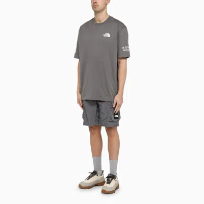 Shop The North Face T-shirt Exploring Never Stop Pearl Grey