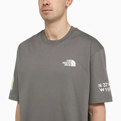 Shop The North Face T-shirt Exploring Never Stop Pearl Grey