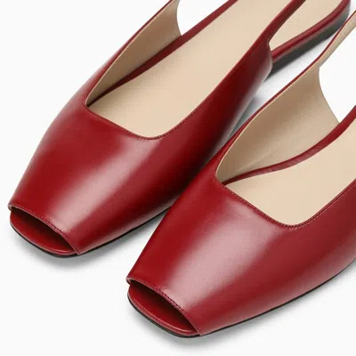 Shop Le Monde Beryl Le Monde Béryl Low Red Leather Sandal