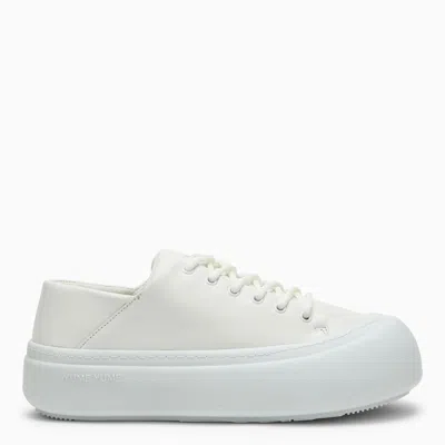 Shop Yume Yume Goofy White Leather Low Trainer