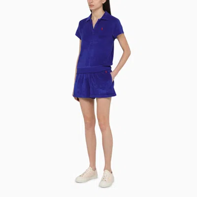 Shop Polo Ralph Lauren Royal Blue Chenille Shorts