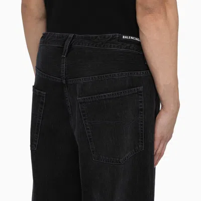 Shop Balenciaga | Dark Blue Denim Oversized Baggy Jeans