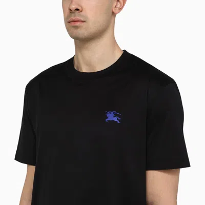 Shop Burberry | Black Cotton T-shirt With Logo