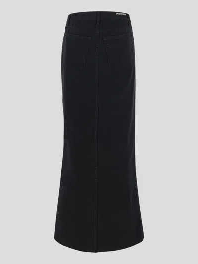 Shop Balenciaga Skirts In Peach Pitch Black