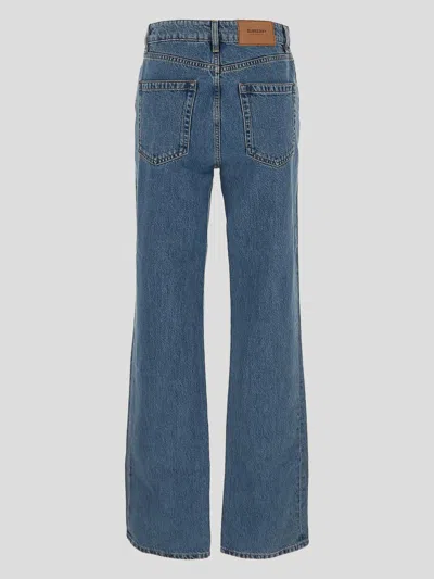 Shop Burberry Jeans In Mid Blue