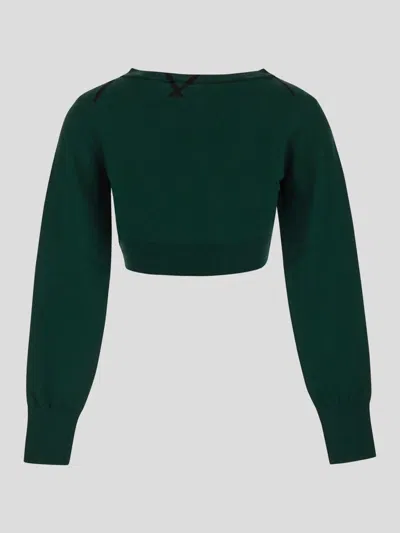 Shop Burberry Sweaters In Ivy