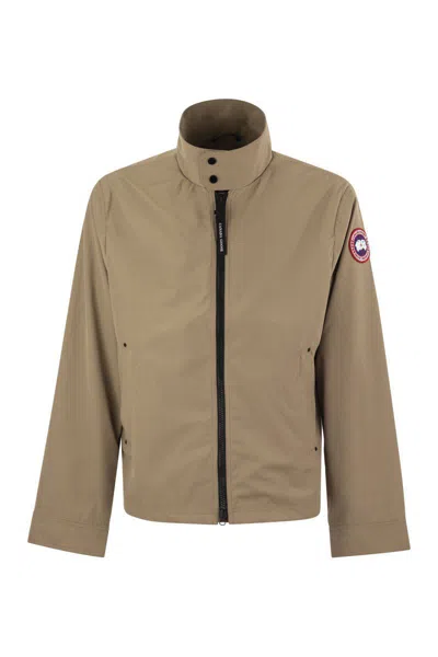 Shop Canada Goose Rosadale - Jacket With Shoulder Patch In Beige