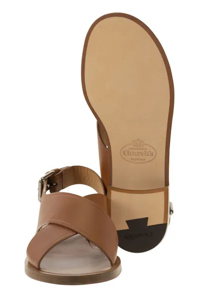 Shop Church's Rhonda - Sandal With Strap In Leather